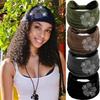 Stretchy Elastic Hairband Trendy Headwrap Outdoor Wide Rhinestone Headband  for Women