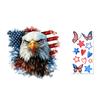 Yousheng Patriotic Window Cling American Flag Star Eagle Window Decals PVC Static Stickers for Independence Day Memorial Day 4th of July Home Office