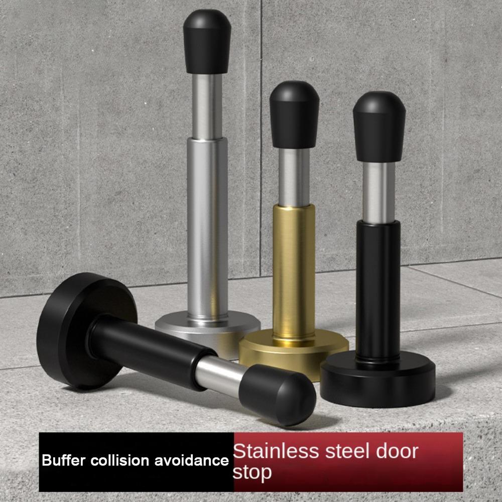 Wall Protector Door Crash Pad Stainless Steel Door Holder Durable Door Stopper  Home