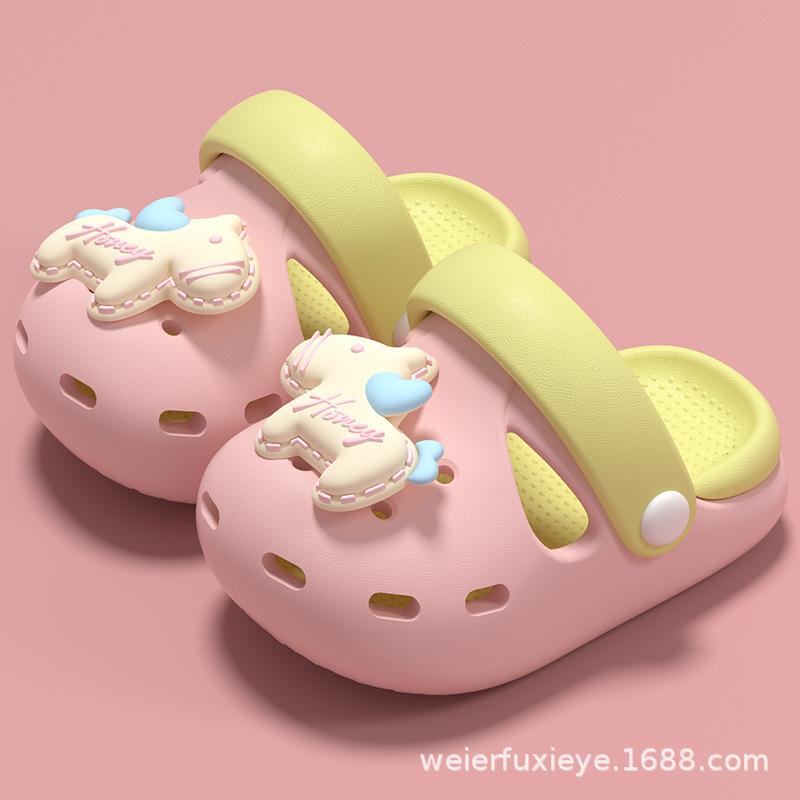 Children s Summer Cartoon Cute Clogs for Boys and Girls, Non-Slip Soft Sole, Toddler Baby Outdoor Closed-Toe Sandals 13Code【Inner Length12.5