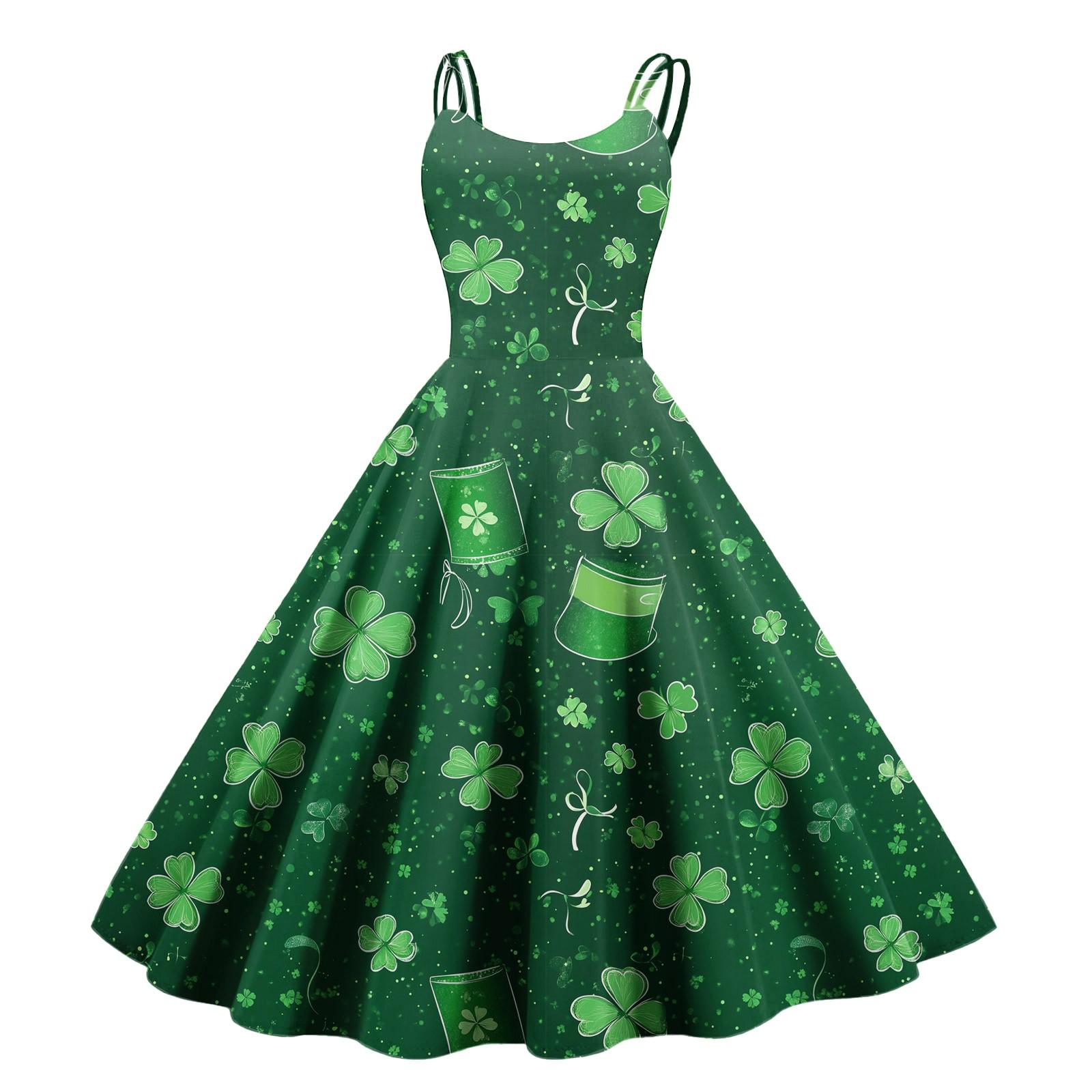 

Женское повседневное модное платье с принтом в стиле ретро с открытыми плечами в стиле панк в стиле ретро L армия зеленый