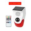 Rilevatore di Allarme Intelligente da Esterno Solare Audio-Luminoso con Sensore di Movimento e Telecomando WiFi 120DB USB PIR Dispositivo di Allarme Infrarossi
