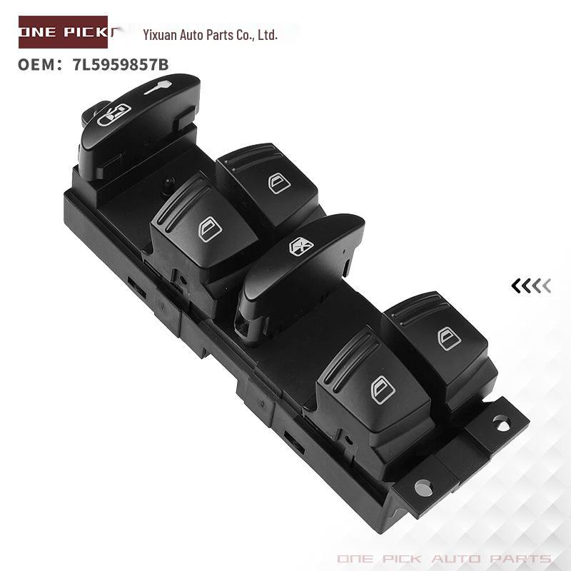 The 7L5959857B Electric Window Switch Is Compatible with the Porsche 95561315602 Window Glass Lifter.