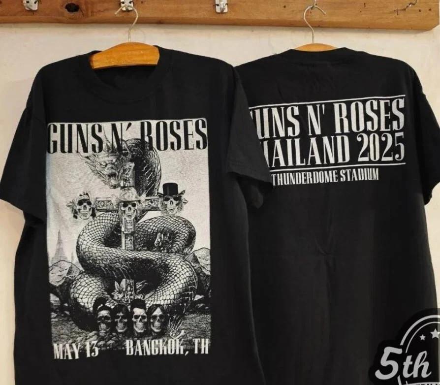 2025 World Tour Style Tee – Guns N’ Roses Inspired Band Shirt Unisex T-Shirt XXL