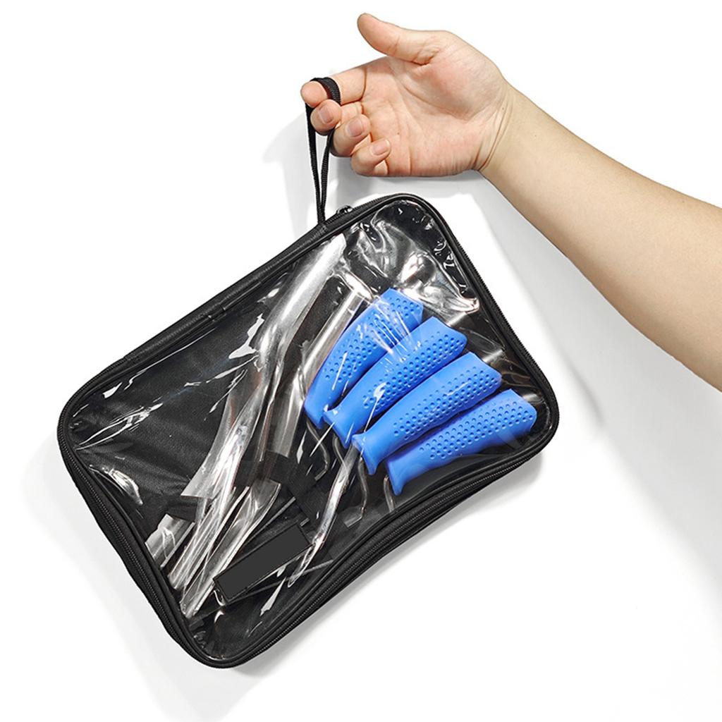 7PCS Masonry Trowel Set, Stainless Steel Brick Trowel and Double End Corner Trowel Kit for Tile Grouting, Pointing