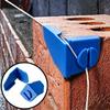 2 Stuks Plastic Metsellijn Ankers Bouwplaats Lijnbevestigingsapparaat Hoekklemmen voor Bakstenen Metselwerk Hulpstukken
