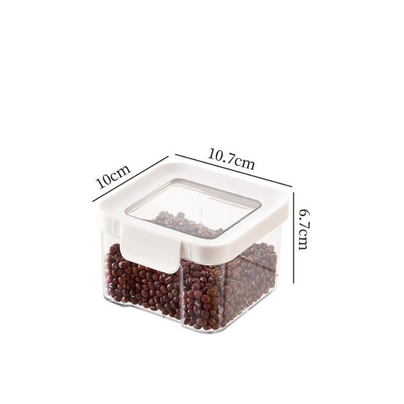 

White Cover Multi-grain and Mixed-nut Dry Fruit Snack Sealed Container Plastic Storage Container Insect-proof Storage Box 460ml