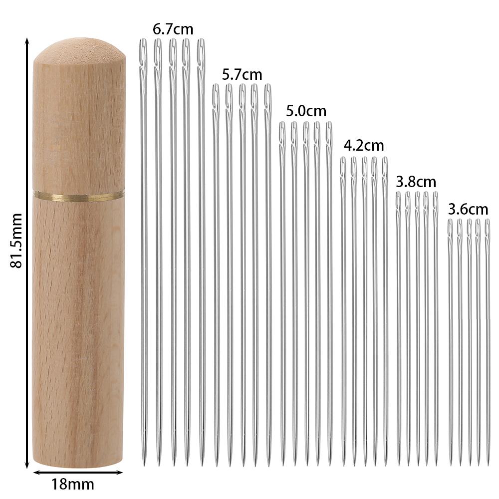 Side Hole Blind Sewing Needles Elderly Self Threading Needle Household DIY Jewelry Beading Sewing Tool Embroidery Mending Needle