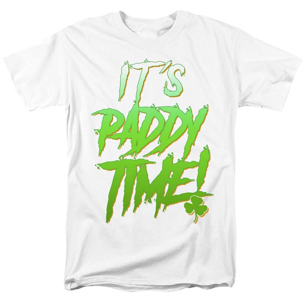 

St. Patrick s Day It s Paddy Time 100% Cotton T-shirt Mens Tees Top - through 5X 3XL