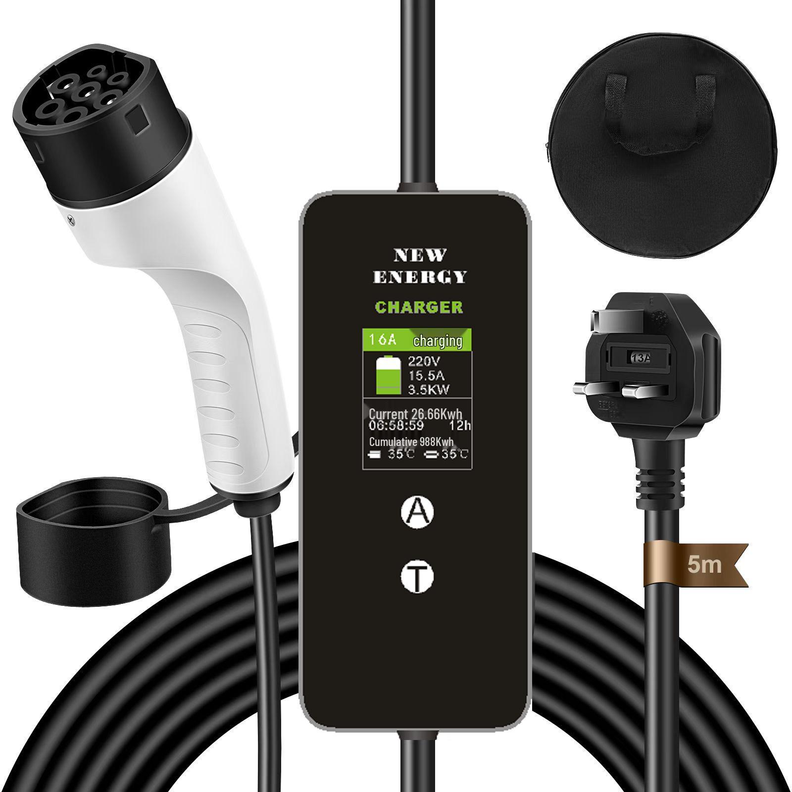 

Зарядное устройство для электромобилей Тип 2 европейского стандарта с вилкой EU/US/AUS/UK