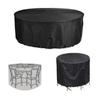 Round Furniture Dustproof And Waterproof Cover, Outdoor Garden Table Furniture Protective Cover