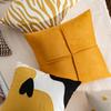 Nordic Yellow Geometric Throw Pillow Covers for Sofa, Car, Office, Bedside, and Lumbar Support
