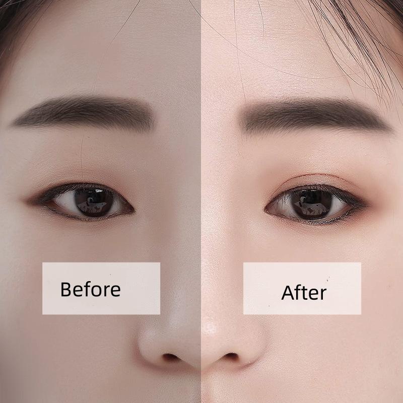 Lace Mesh Eyelid Strips – Self-Adhesive Olive Tone Eye Lift Tape, Breathable Floral Cut Design, No Glue Needed, Roll Format for Custom Fit