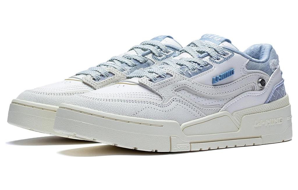 Li Ning 001 BTC Prm Textile, Synthetic Leather, Split Cow Leather Comfortable Abrasion Resistant Breathable Low Top AGCT004-1