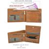 Buttler Tan RFID Blocking Leather Wallet for Men