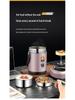 Large Capacity 304 Stainless Steel Double-Layer Insulated Lunch Box with Lid - Food Grade for Office Workers and Students