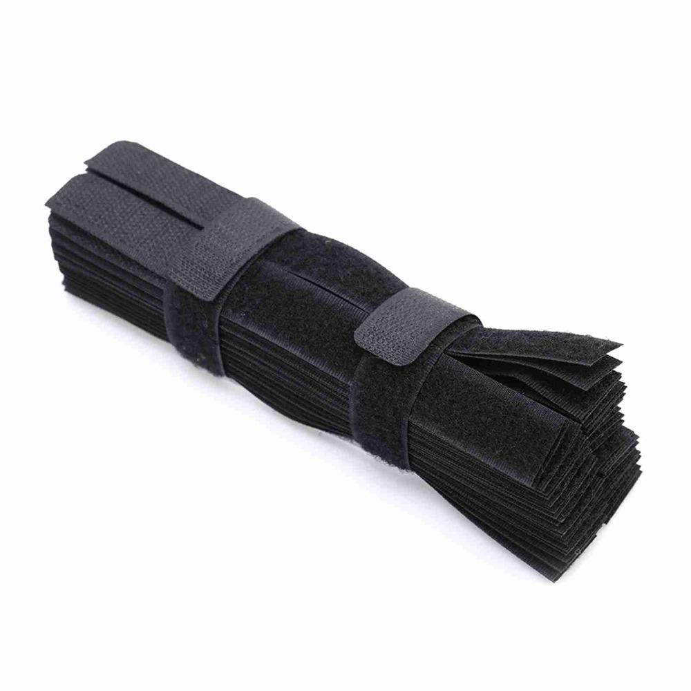 50PCS Pink/Red/Blue/Black/Yellow Cord Lead Straps Reusable Cable Holder  Organizer Tool