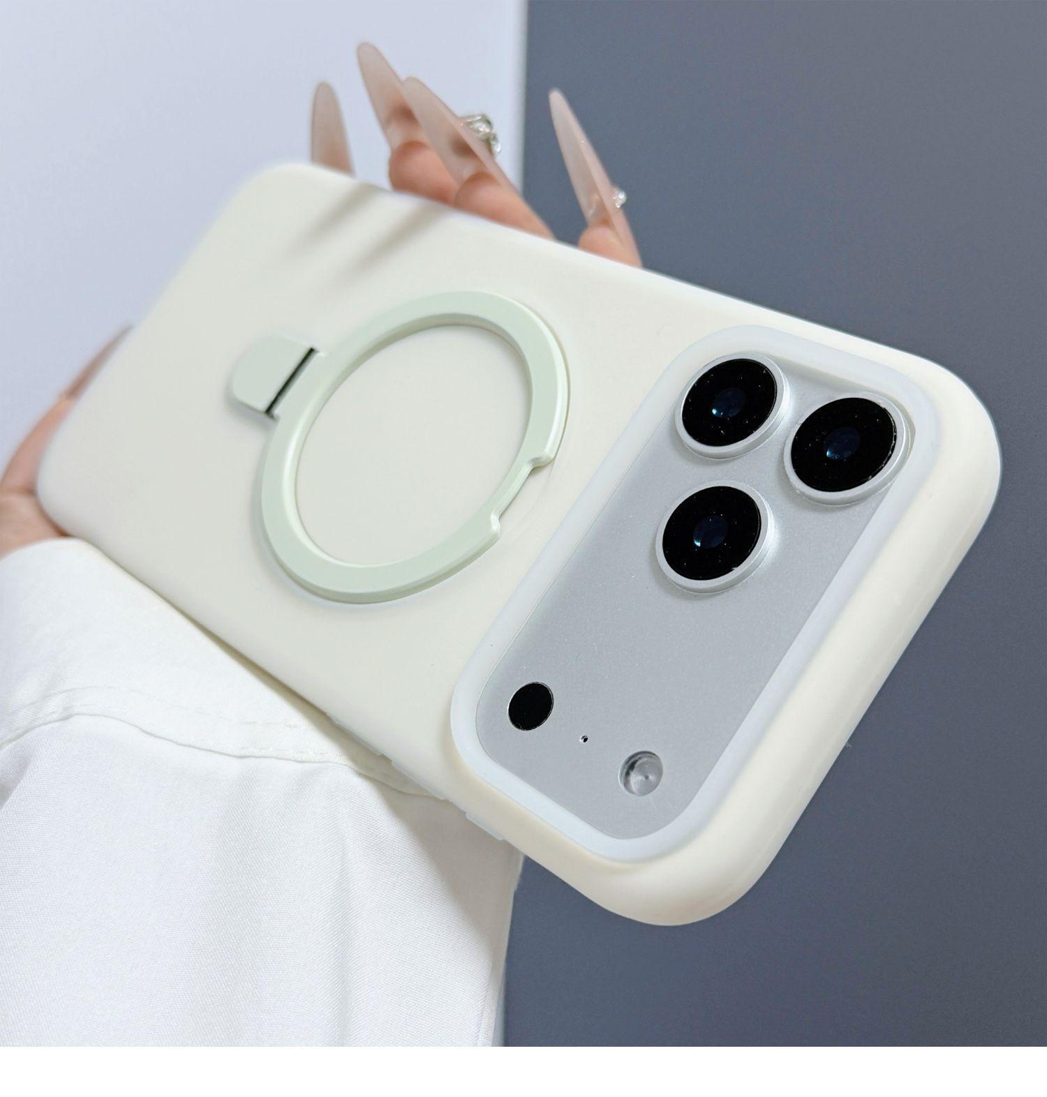 

2-in-1 Jelly Case with Stand & Magnetic Anti-Slip Protection for iPhone 17pm/16pm 15 PRO