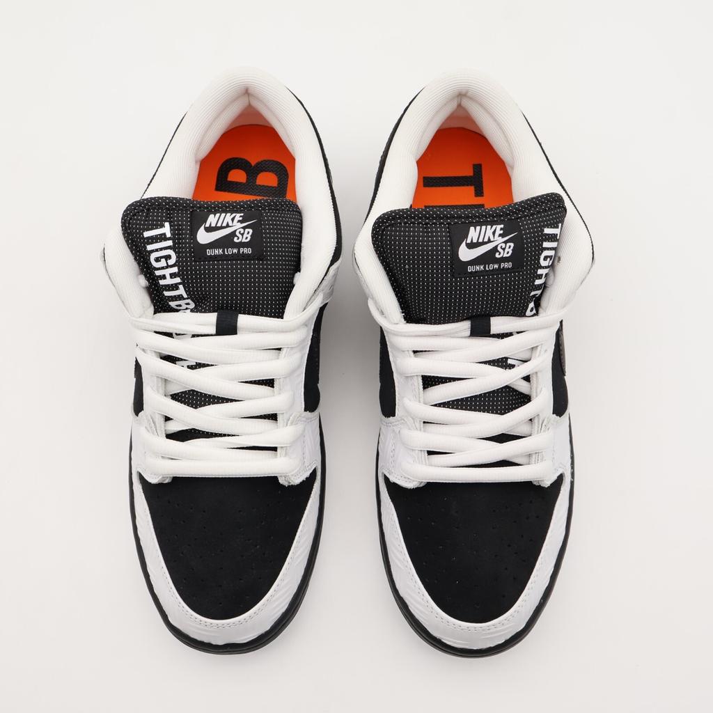 FD2629-100 TIGHTBOOTH Nike SB Dunk Low Pro QS Black White Safety Orange (Men's)