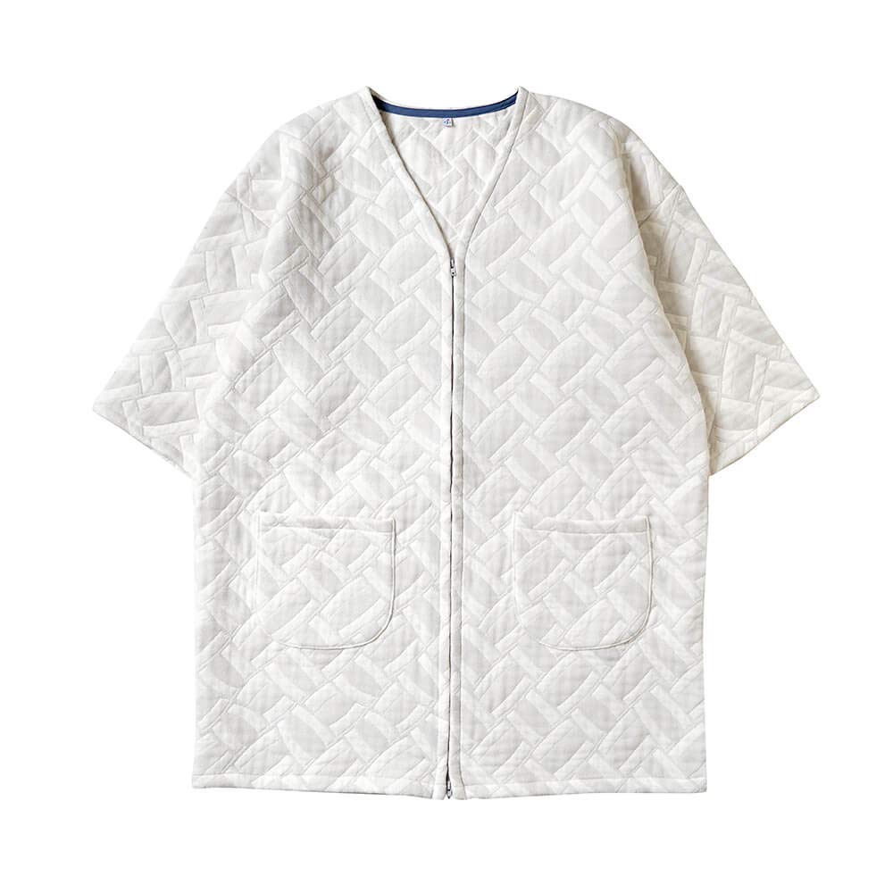 

10mois Пушистая марлевая длинная хантен Кагоме 19171023 (6-слойная марля) (Хантен), Узор, Серый,