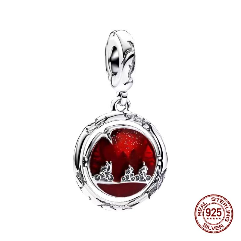 925 Silber Menschenfressende Blume Charms Perlen für DIY Schmuck 3mm Armband Damen Ringe Geschenke