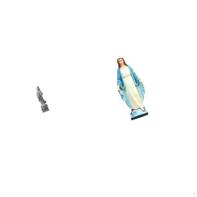 Guan Yin Graceful Lady Statue Stone Ornament Collectible Chinese Feng Shui Buddhist Catholic