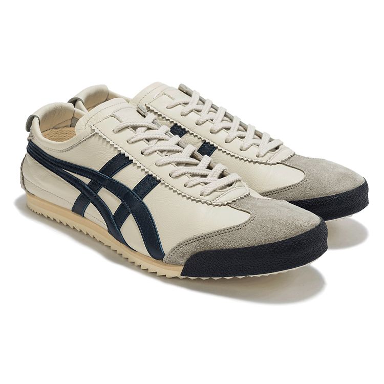 Onitsuka Tiger Mexico 66 Deluxe Birch Indigo Blue Unisex Sneakers Cream 1181A435-200