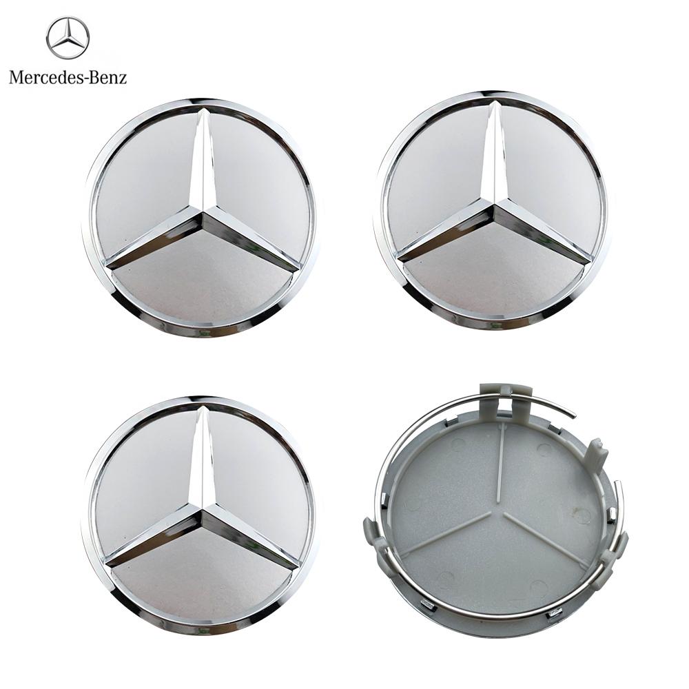 4pcs 75mm Emblem Car Wheel Center Cover Hub Cap Badge For Mercedes Benz AMG A B C E G CLA GLK CLASS W221 W212 W176 W205 W177 CR1