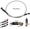 80cm CNC AN3 Brake Line Fluid Quick Release Connect Adapter Set Universal Black