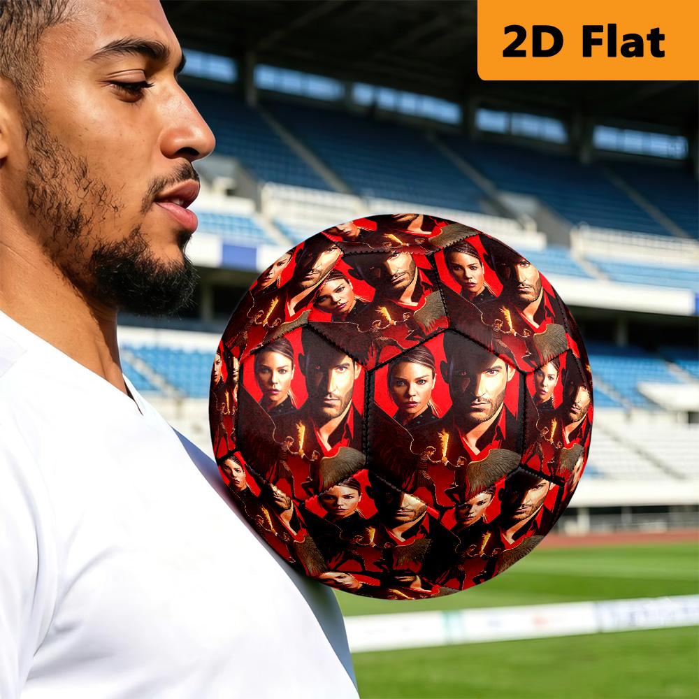 Fiery Romance City Soccer Ball Suitable for both training and competition High elasticity No. 5 football Wear-resistant and slip-resistant