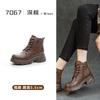 Autumn and winter retro British boots 2025 new velvet Korean version of Martin boots thick-soled heightening women's shoes versatile short boots