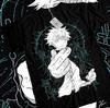 Anime Jujutsu Kaisen Gojo Satoru Six Eyes Black TShirt