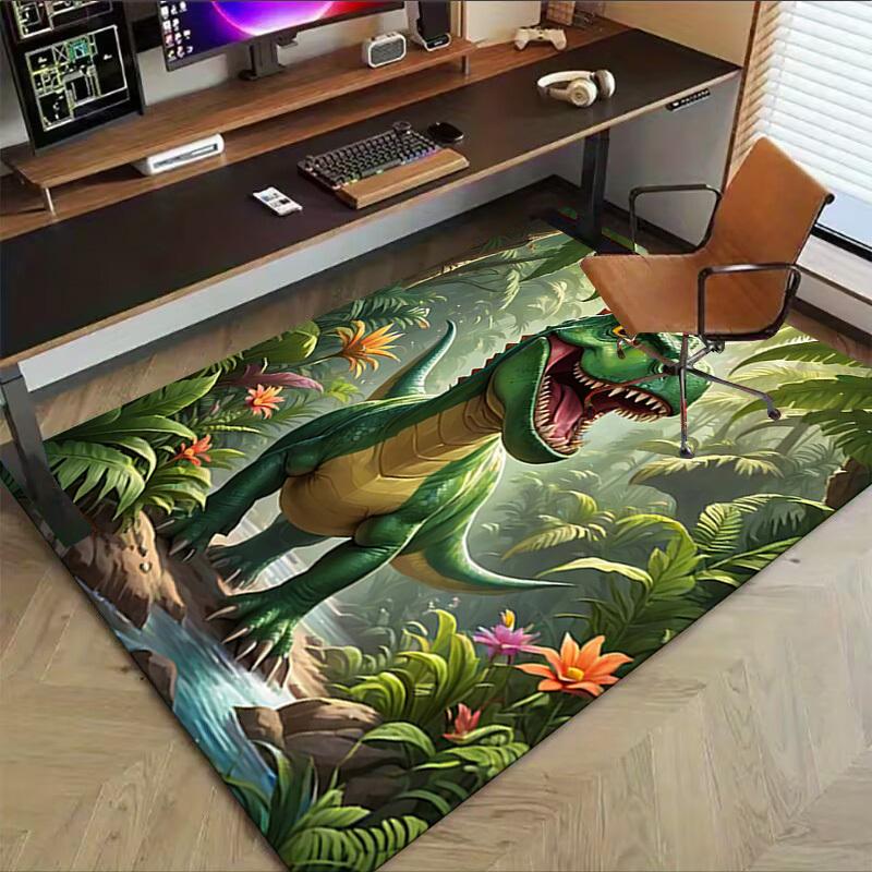 1PC dinosaur jungle Extra Large Non-Slip Floor carpet, Office, family, bedroom, Studio - Large Area RugJ0342