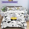 3pcs Lemon Head Bedding Set, Breathable and Soft, Suitable for All Seasons, Ideal for Home Use, Suitable for Bedroom Decor 21131