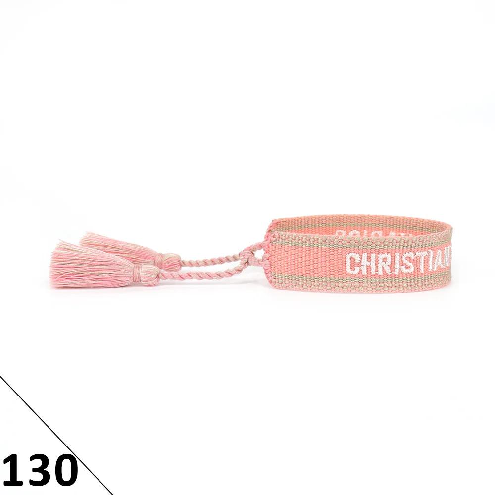 Factory Direct Cross-Border Hand Woven Bracelets Polyester D-Shaped Side White Fringed Ethnic Style Bracelets For Trade