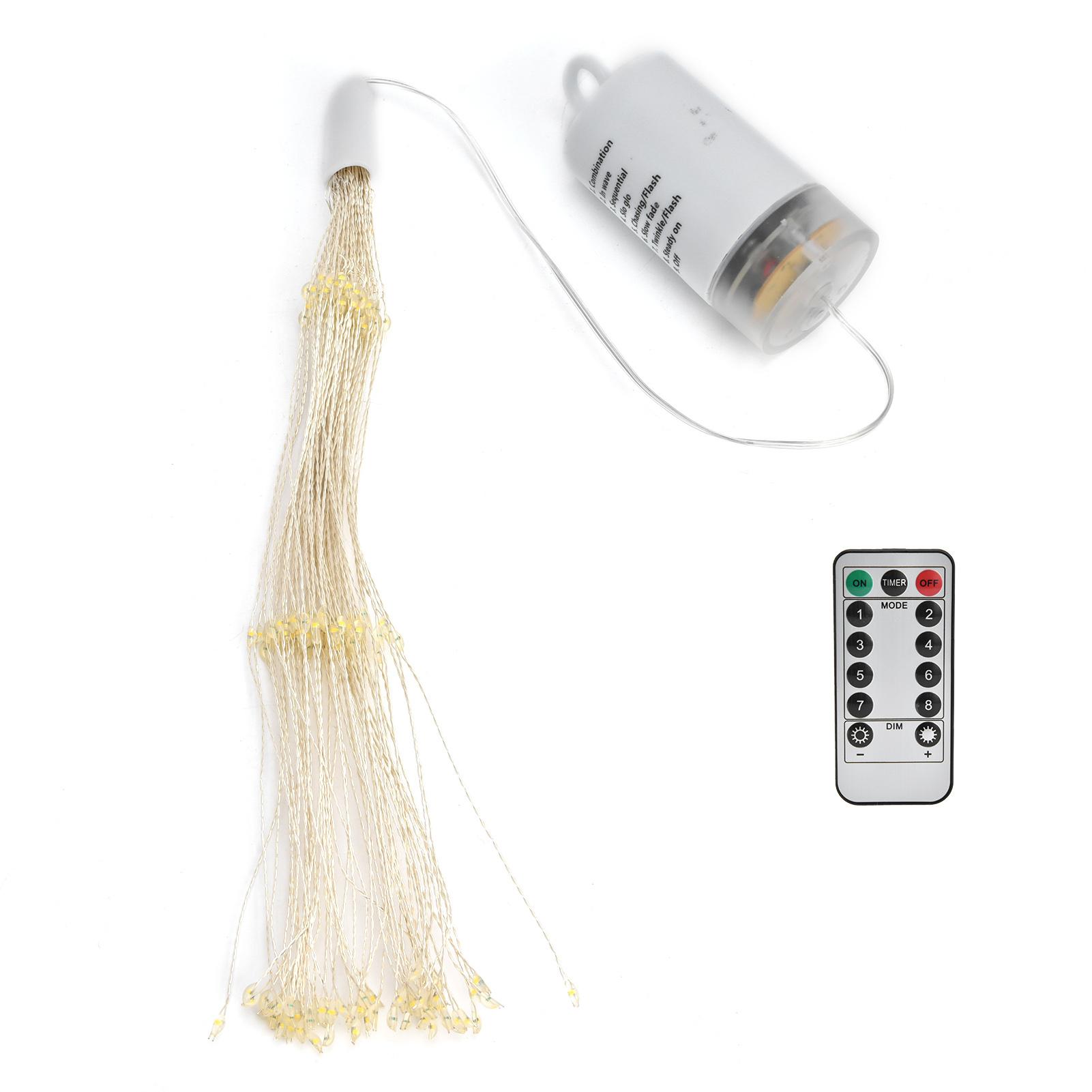 

Firework Lights Remote Control Beautiful Shape 8 Modes Waterproof Starburst Light for DecorationColorful Light