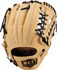 ZETT Youth Baseball Soft Pastel Brown X Black Size BJGB74550F Glove, Steer, All-Around, Left-Handed Throw, (3219), LL,