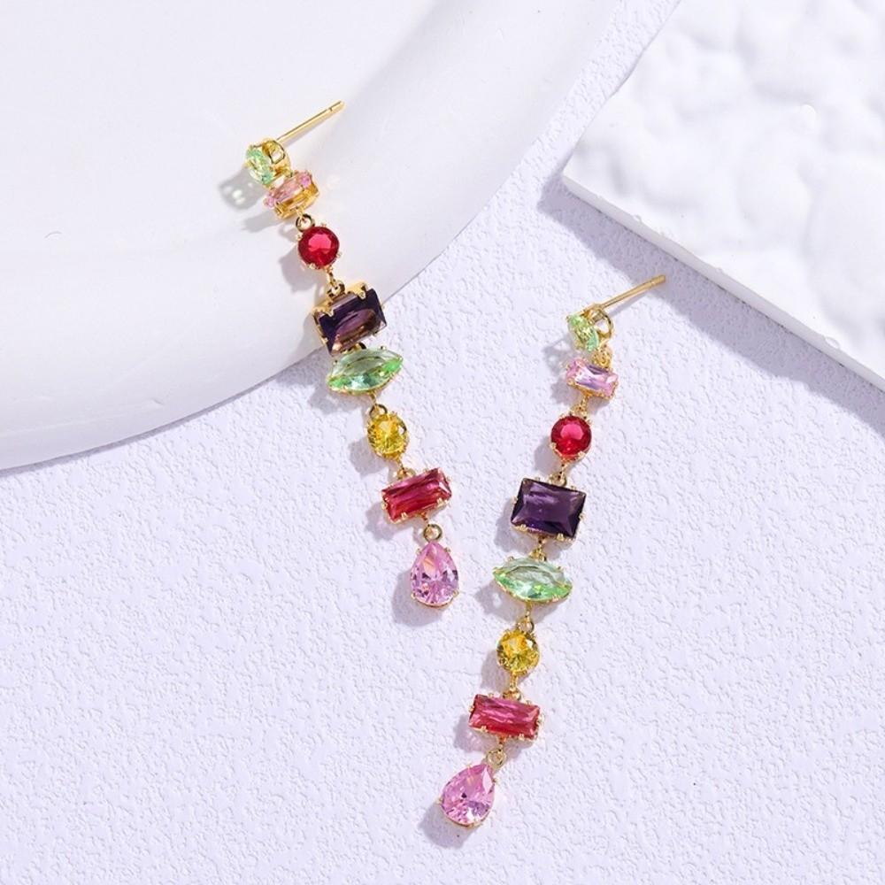 Zircon Zircon Necklace Bracelet Eariings Elegant Fashion Jewelry Accessory  Women