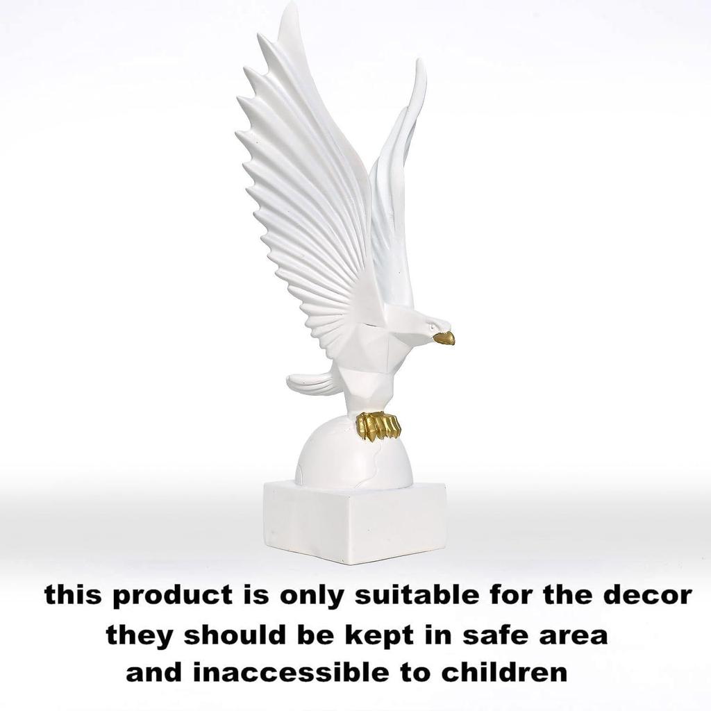 Adlerstatue für Heimdekoration - Ästhetische Heimdekorationsartikel - Prunkstück für Heimdekoration - Dekorative Skulptur für Heimdekoration & Bürodekoration - 6X6X25 CM