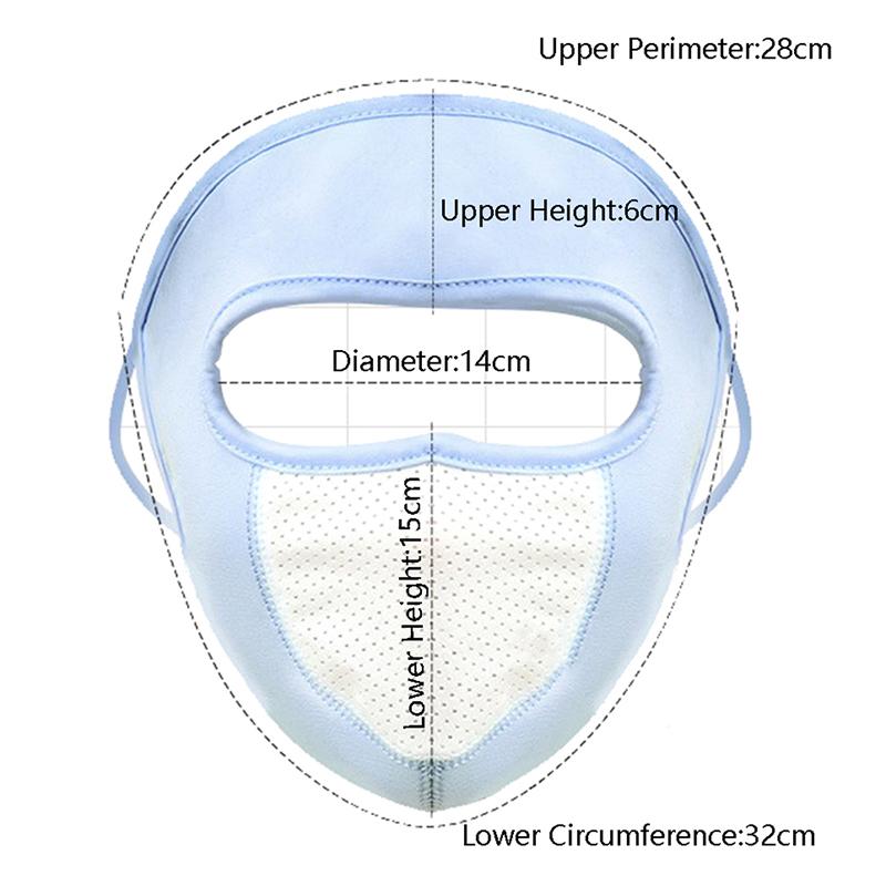 Sunscreen Mask Summer Ice Silk Anti-Uv Outdoor Sports Cycling Bike Motorcycle Scarf Breathable Thin Women Half Face Cover
