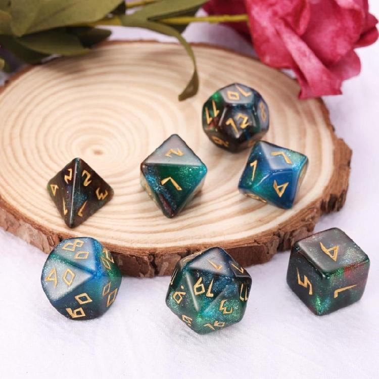 Gaming Dices Set Polyhedrons Dices for Entertainment RPGs Dices Quality Mixed Color Dices Set For Gamers 7pcs