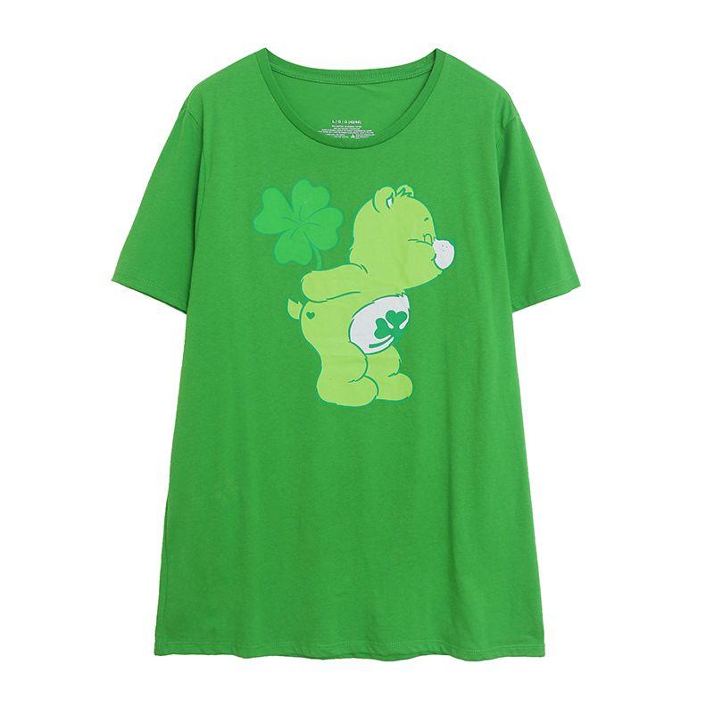 

Couple s Export Slim Looking Casual and Comfortable Half Sleeve Cartoon Slight Flaw M