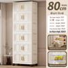 Portable Multi-Layer Folding Storage Cabinet for Kitchen and Living Room