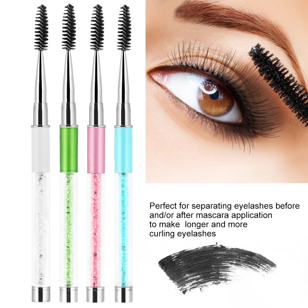 4 Colors Eyelash Eyebrow Brush Mascara Wands Applicator Spooler Eyelash Extension Eyebrow Comb