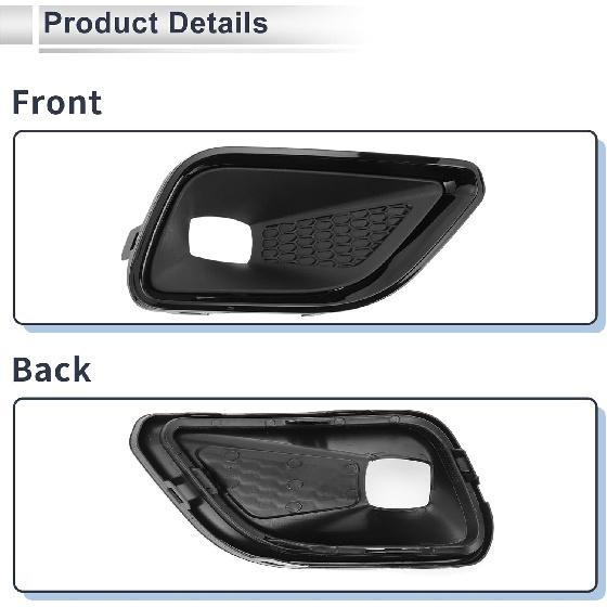 Front Rechts Nebelscheinwerfergitter für Jeep Cherokee 2019-2022 Front Unterer Stoßfänger Nebelscheinwerfer Abdeckung Einsätze Nr. 68287998AA ABS 1 Stück