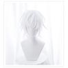 Odporna na ciepło peruka cosplayowa, "Drugi Zamek," w czystej bieli, idealna na krótkie włosy, kostiumy i imprezy. Zawiera dwa przedmioty bonusowe.