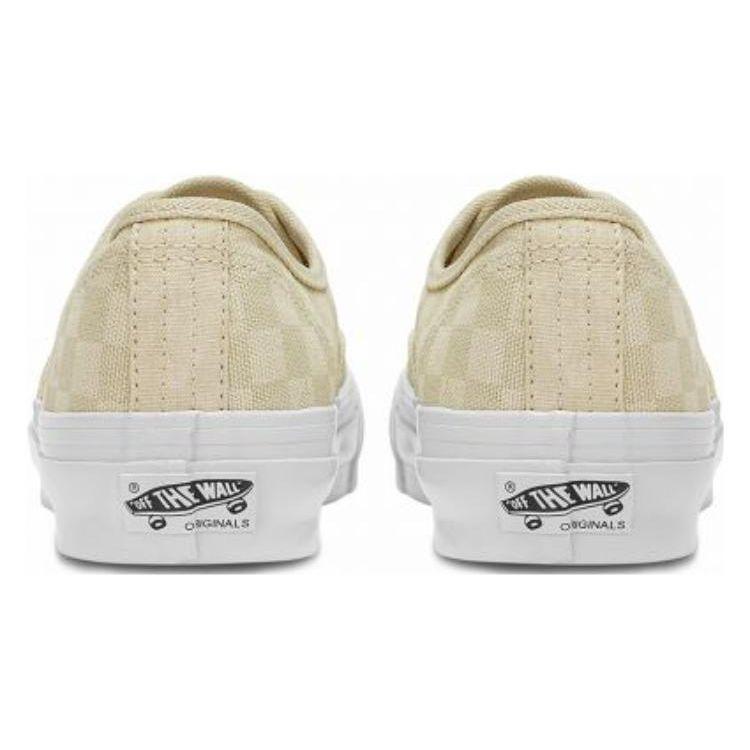 Vans OG Authentic LX Checkerboard Vintage Unisex Sneakers Cream VN0A5FBD0VW