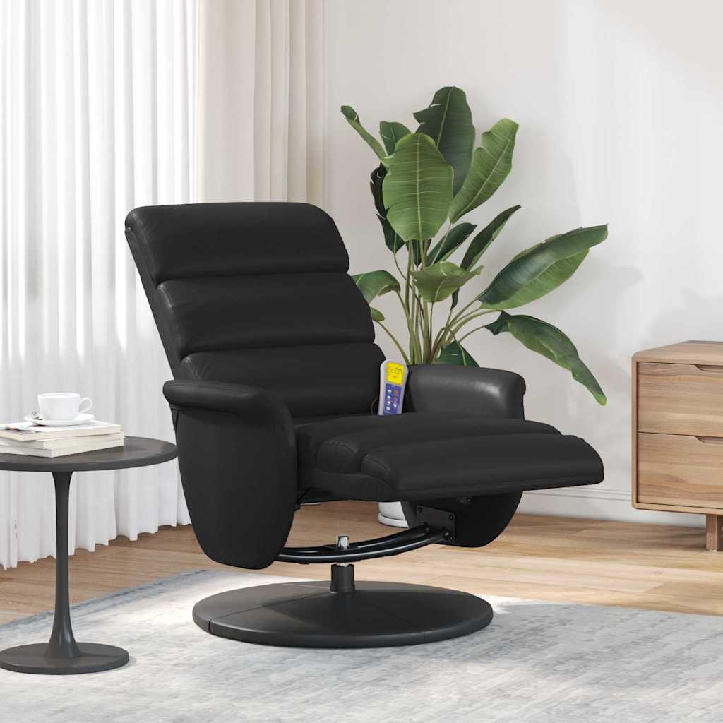 Massage Relax Chair Black 71 X 98 X 106 Cm Artificial Leather