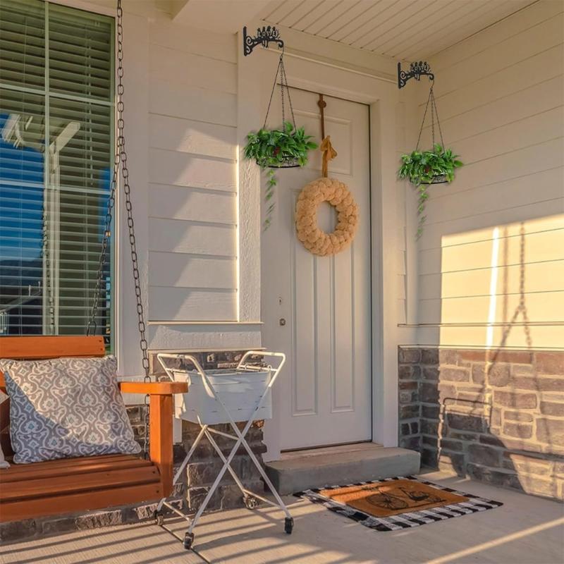 Reinforced Iron Wall Hangers Decorative Garden Hook Stand For Hanging Planter Wind Chime Porch Lanterns Outdoor Displays