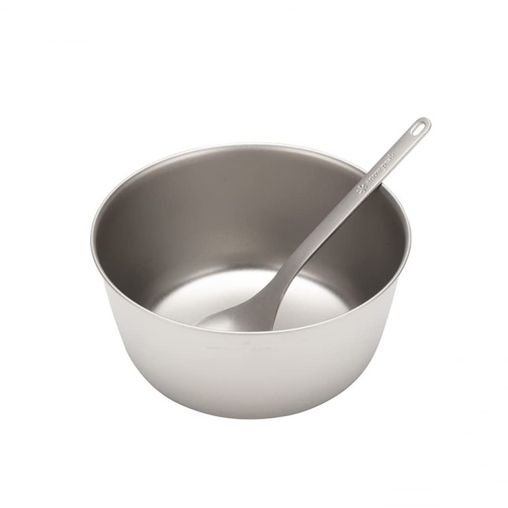 Snow Peak Trek Titanium Bowl STW-003T, Lightweight Titanium Bowl, Ideal for Solo Camping